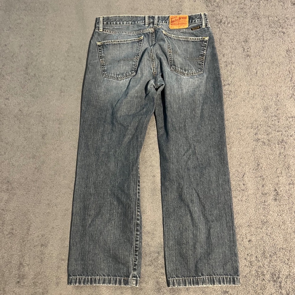 Vintage 90s Lucky Brand Hipster Jeans Mens 36x30 Straight Leg Button Fly